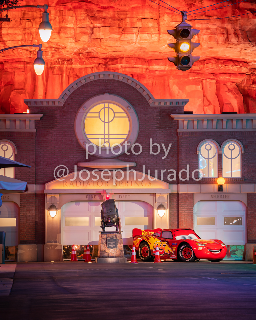 Radiator Springs Lightning McQueen Prints by Joseph Alexander Photography