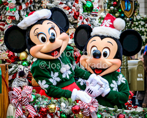 Mickey & Minnie Christmas 5x7 (postcard)