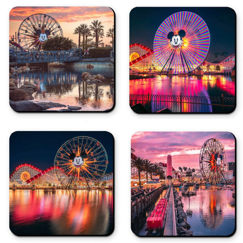 Coaster Set | DCA Pixar Pal A Round (Mickey's Funwheel)